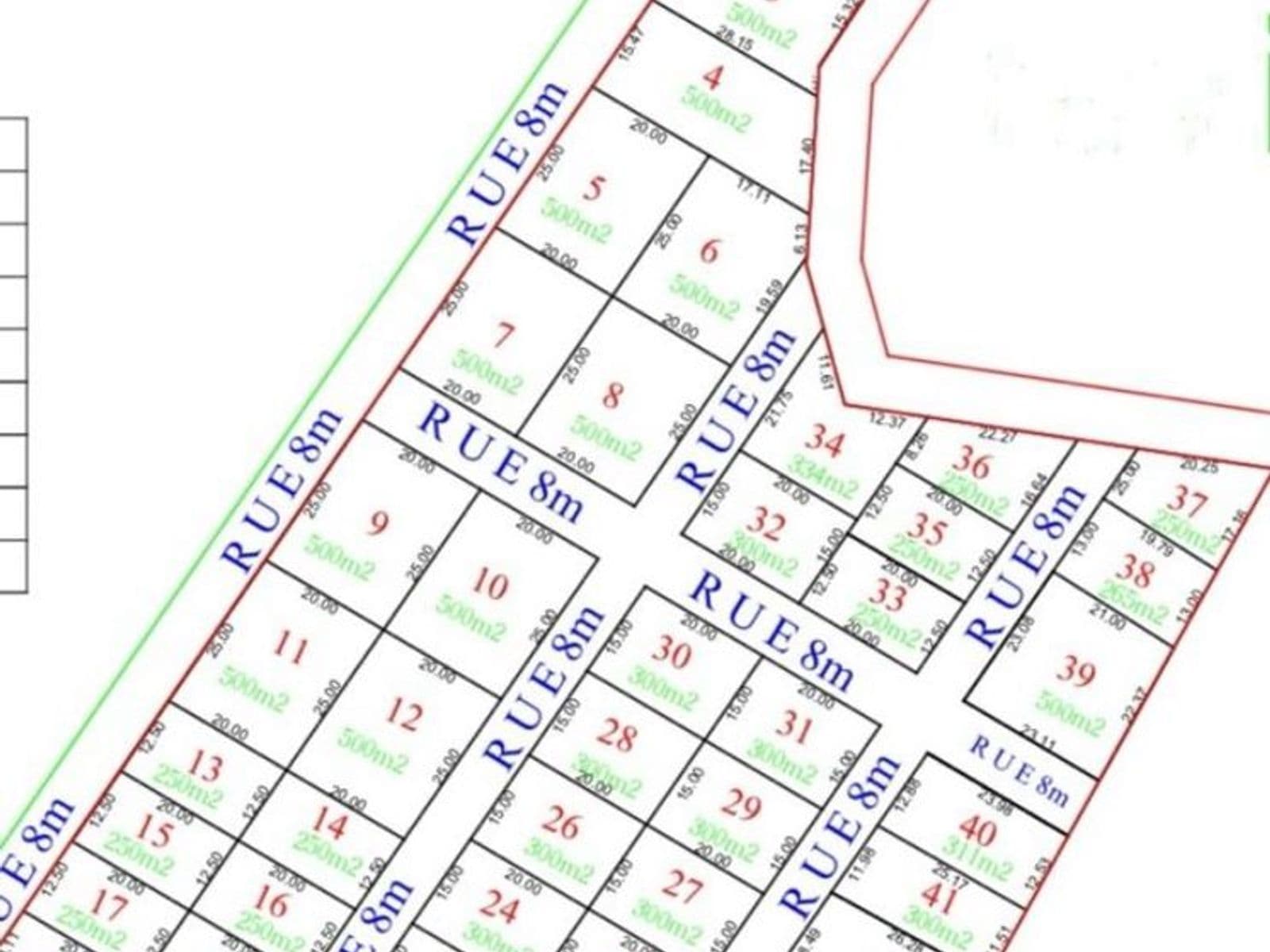 Lotissement de 44 parcelles à Saly Portudal — 250 / 300 / 500 m²